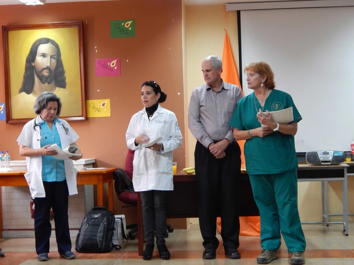 The clinical team at work inside a community health centre